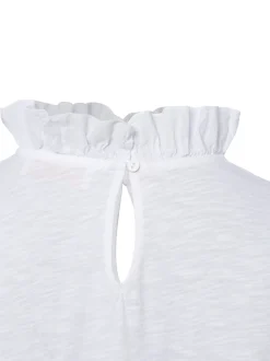 Rich & Royal Damen Langarmshirt in weiß - Ärmel: langarm