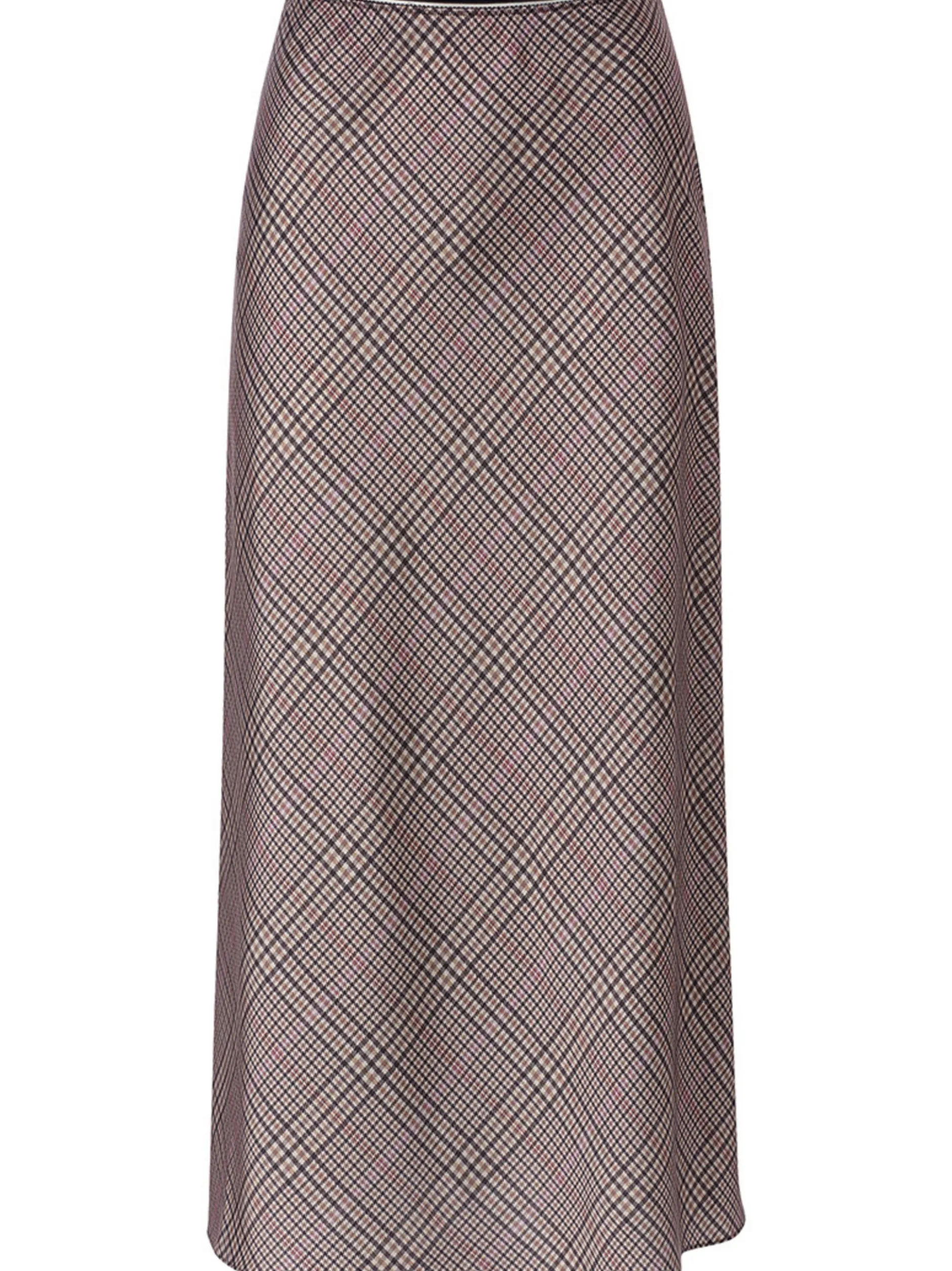 Rich & Royal Damen Midirock in camel mehrfarbig