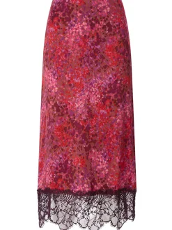 Rich & Royal Damen Midirock in rot mehrfarbig