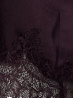 Rich & Royal Damen Satintop in lila - Ärmel: ohne Arm