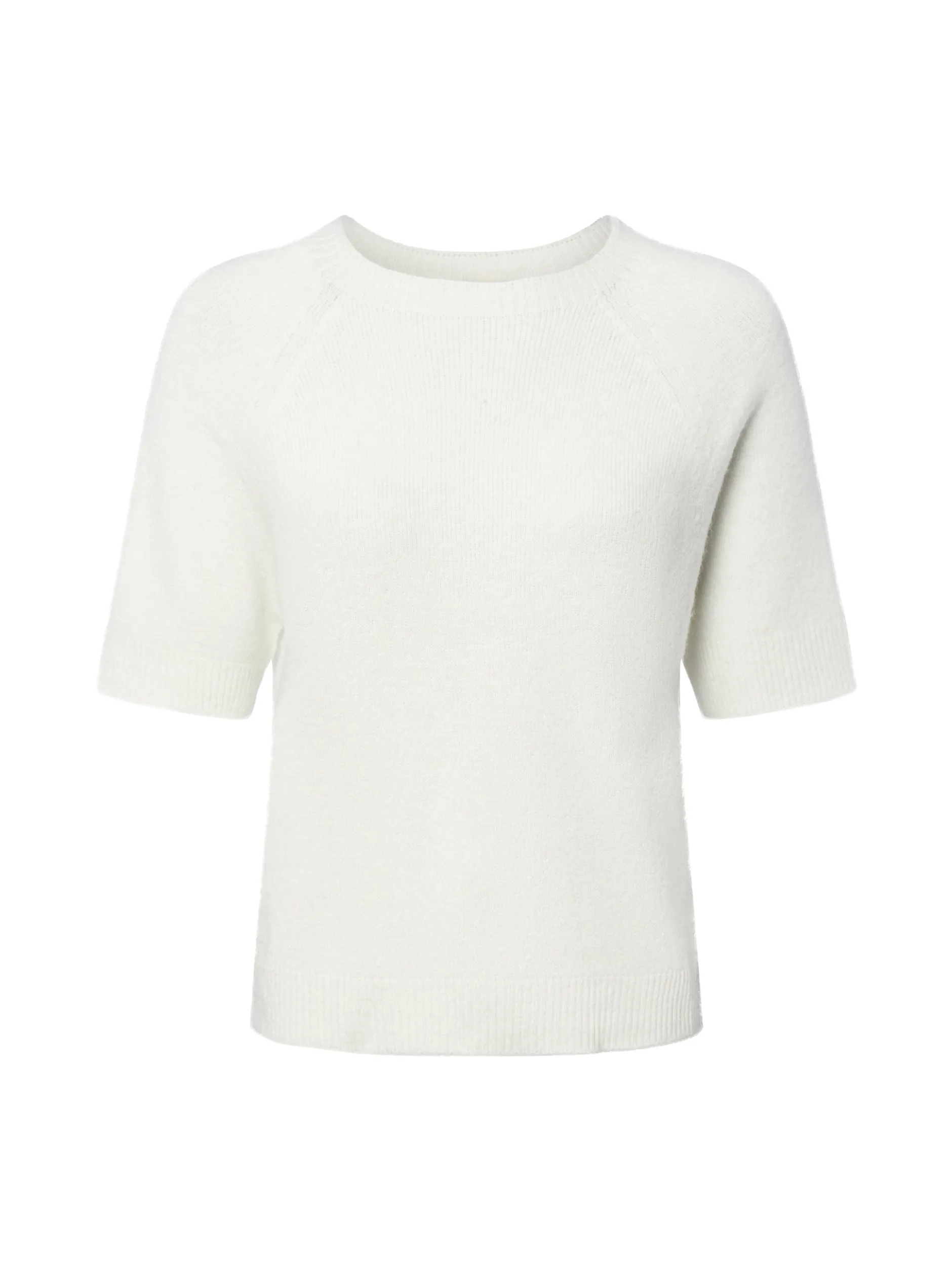 Rich & Royal Damen Strickpullover mit Alpaka-Anteil in ecru
