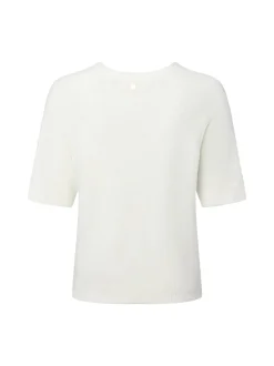 Rich & Royal Damen Strickpullover mit Alpaka-Anteil in ecru