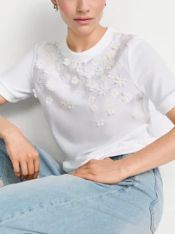Rich & Royal Damen Strickshirt in ecru - Ärmel: langarm