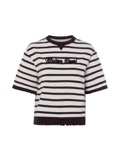 Rich & Royal Damen T-Shirt in lila weiß - Ärmel: kurzarm