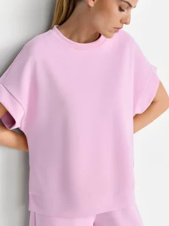 Rich & Royal Damen T-Shirt in rosa - Ärmel: extra kurz