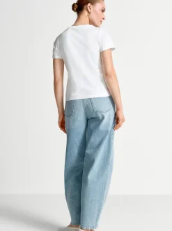 Rich & Royal Damen T-Shirt in weiß hellblau
