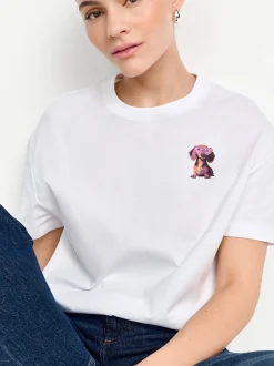 Rich & Royal Damen T-Shirt in weiß - Ärmel: kurzarm