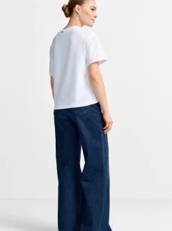 Rich & Royal Damen T-Shirt in weiß - Ärmel: kurzarm