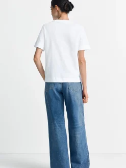 Rich & Royal Damen T-Shirt in weiß braun