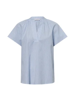 Rich & Royal Damen Tunikabluse in hellblau weiß