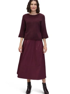 Robe Légère Damen Strickpullover mit Wollanteil in aubergine