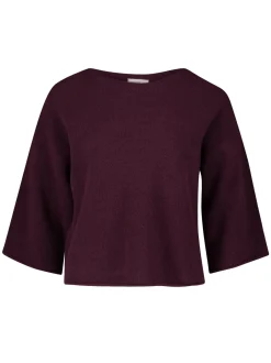 Robe Légère Damen Strickpullover mit Wollanteil in aubergine