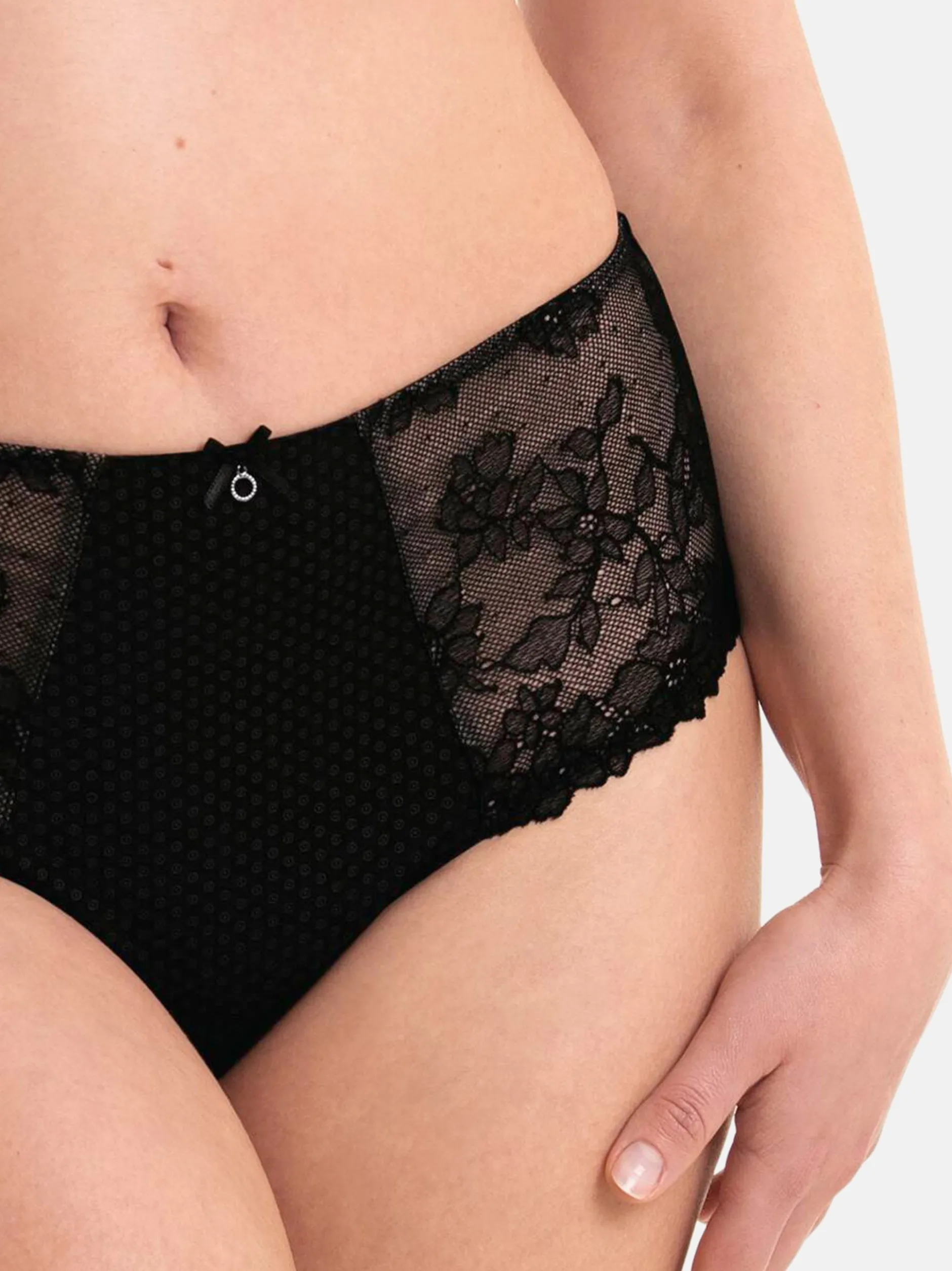 Rosa Faia Damen Taillen Slip - Eloise in schwarz