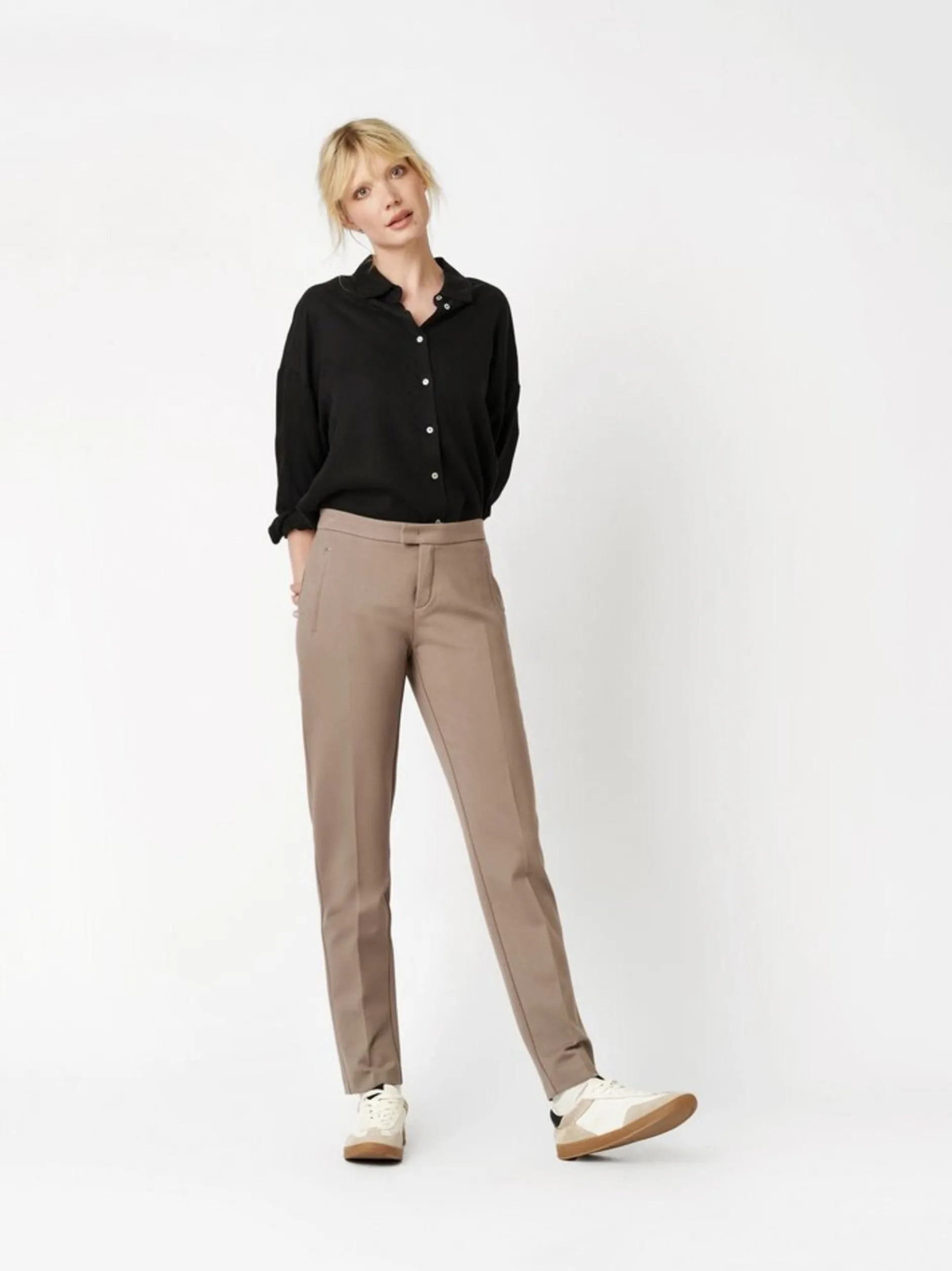 Rosner Damen Hose - Alisa_317 in taupe - Länge: mittel