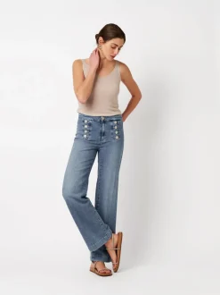 Rosner Damen Jeans - Audrey Sailor in medium stone denim