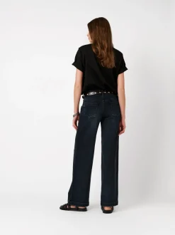 Rosner Damen Jeans - Audrey Wide in dark stone