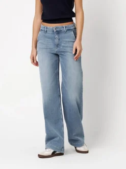 Rosner Damen Jeans - Audrey Wide in medium stone denim
