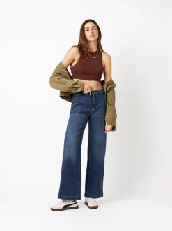 Rosner Damen Jeans - Audrey Wide in blau - Länge: lang