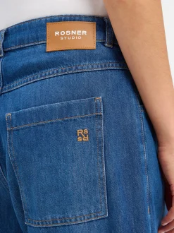Rosner Damen Jeans - Mara Barrel Pleat in medium stone