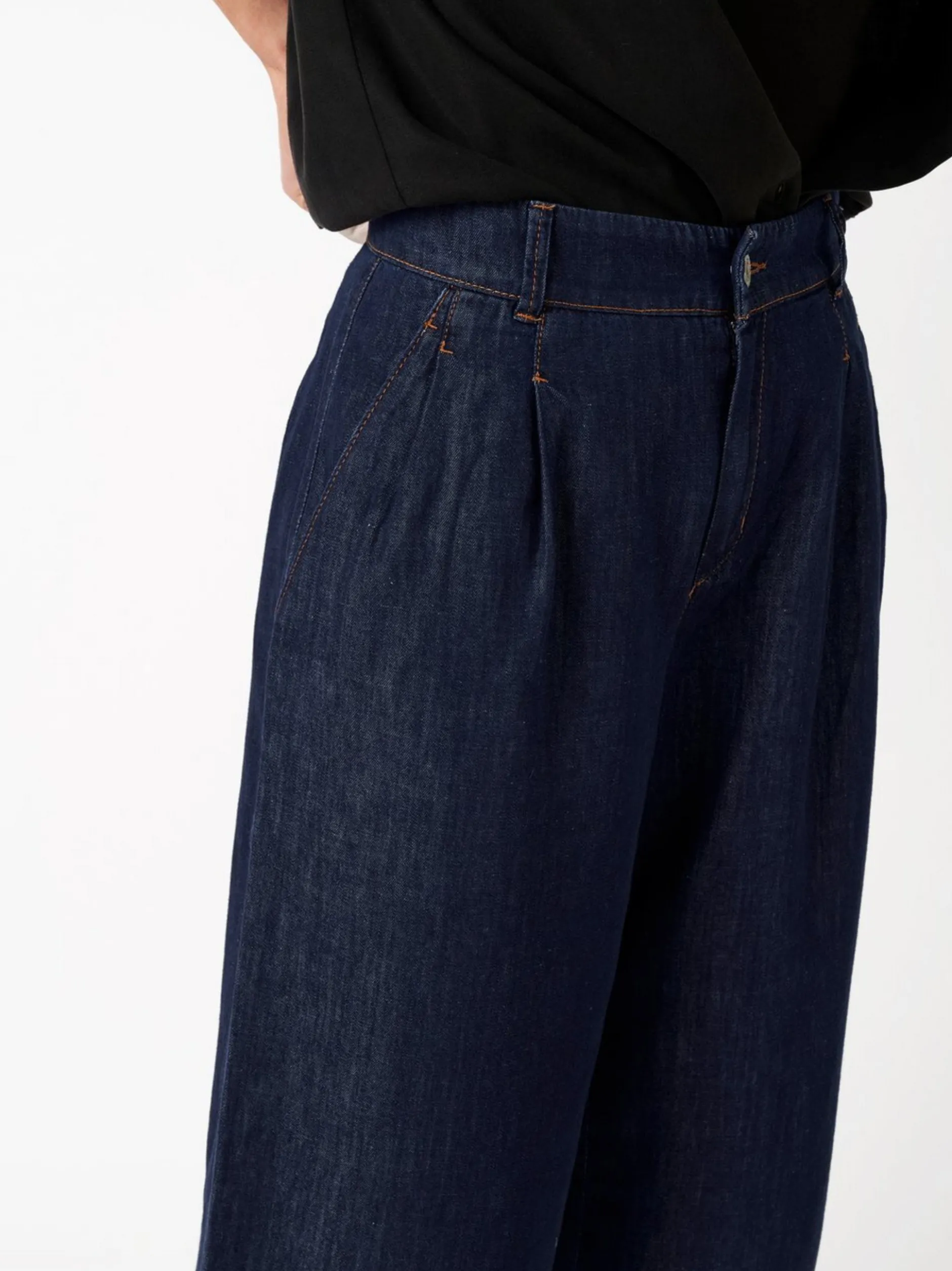 Rosner Damen Jeans - Mara Wide in rinsed blau