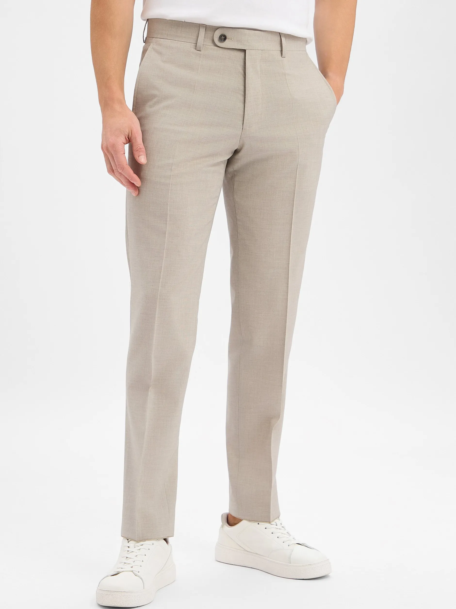 Roy Robson Baukasten-Anzughose mit Schurwoll-Anteil in beige