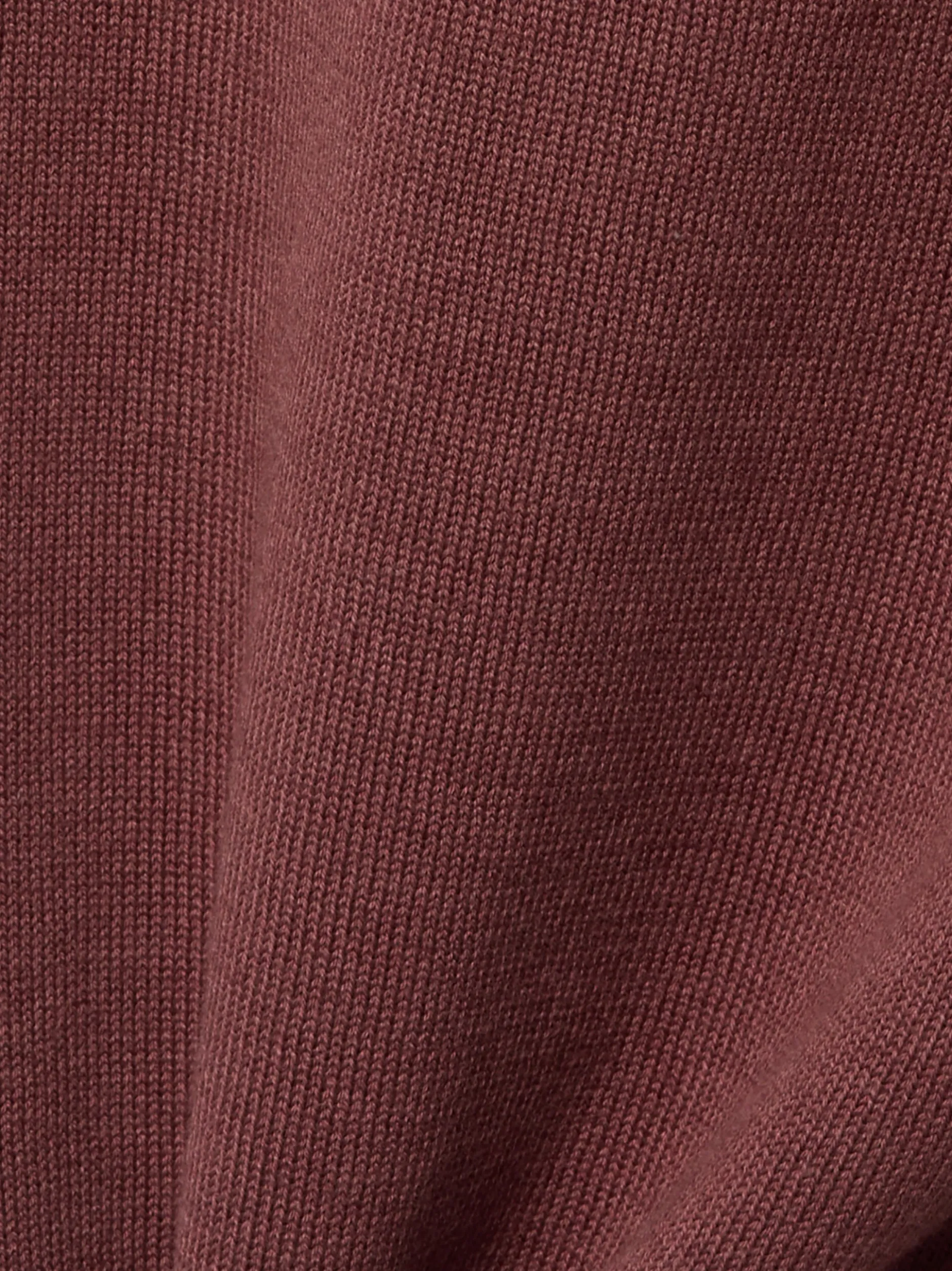 Roy Robson Herren Kurzarm-Feinstrickpullover in bordeaux