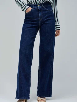 Salsa Jeans Damen Jeans - Faith Wide in light stone