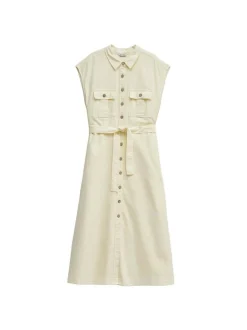 Salsa Jeans Damen Midikleid in vanille