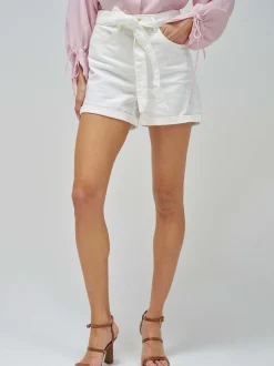 Salsa Jeans Damen Shorts - Glamour in ecru