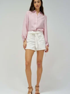 Salsa Jeans Damen Shorts - Glamour in ecru