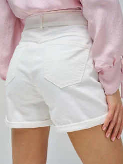 Salsa Jeans Damen Shorts - Glamour in ecru