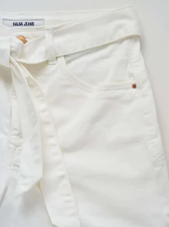 Salsa Jeans Damen Shorts - Glamour in ecru