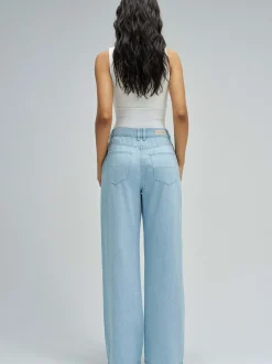 Salsa Jeans Damen Stoffhose in hellblau