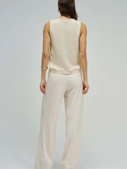 Salsa Jeans Damen Top in beige - Ausschnitt: Rundhals