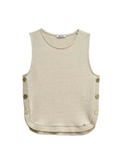 Salsa Jeans Damen Top in beige - Ausschnitt: Rundhals