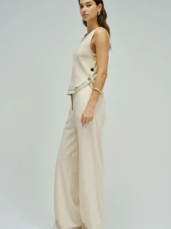 Salsa Jeans Damen Top in beige - Ausschnitt: Rundhals