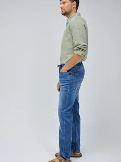 Salsa Jeans Herren Hose - Regular Jogger S-Activ in medium stone