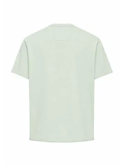 Salsa Jeans Herren T-Shirt - Slub Jersey Raw Edge in lind