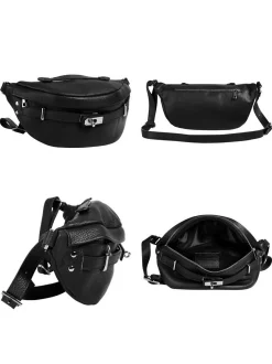 Samantha Look Damen Gürteltasche in schwarz