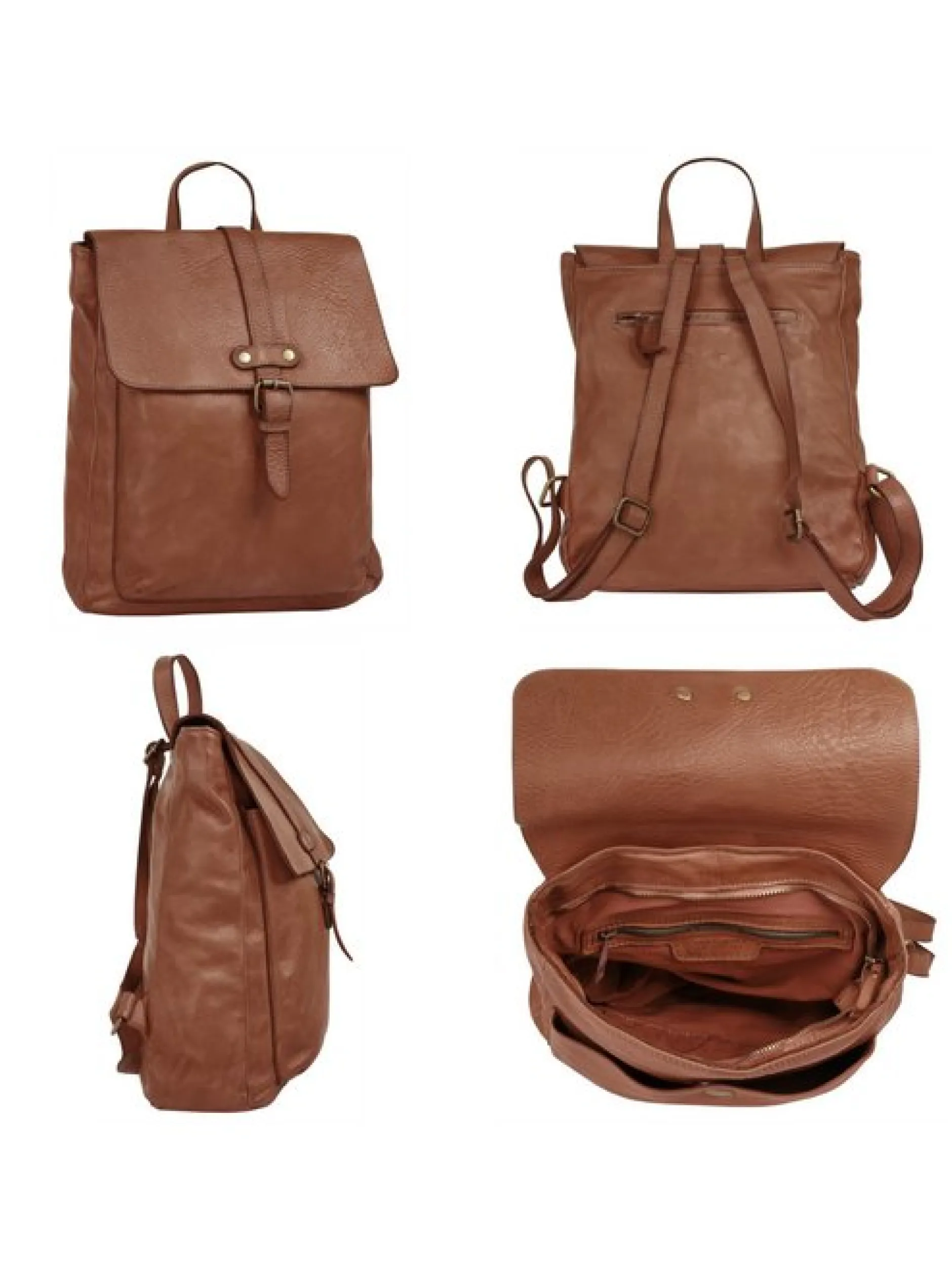 Samantha Look Damen Rucksack in cognac