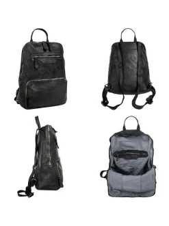 Samantha Look Damen Rucksack in schwarz
