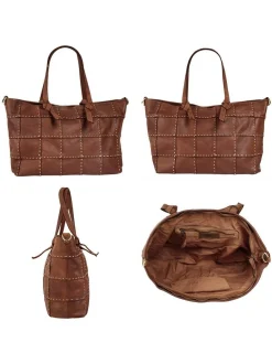 Samantha Look Damen Shopper in cognac