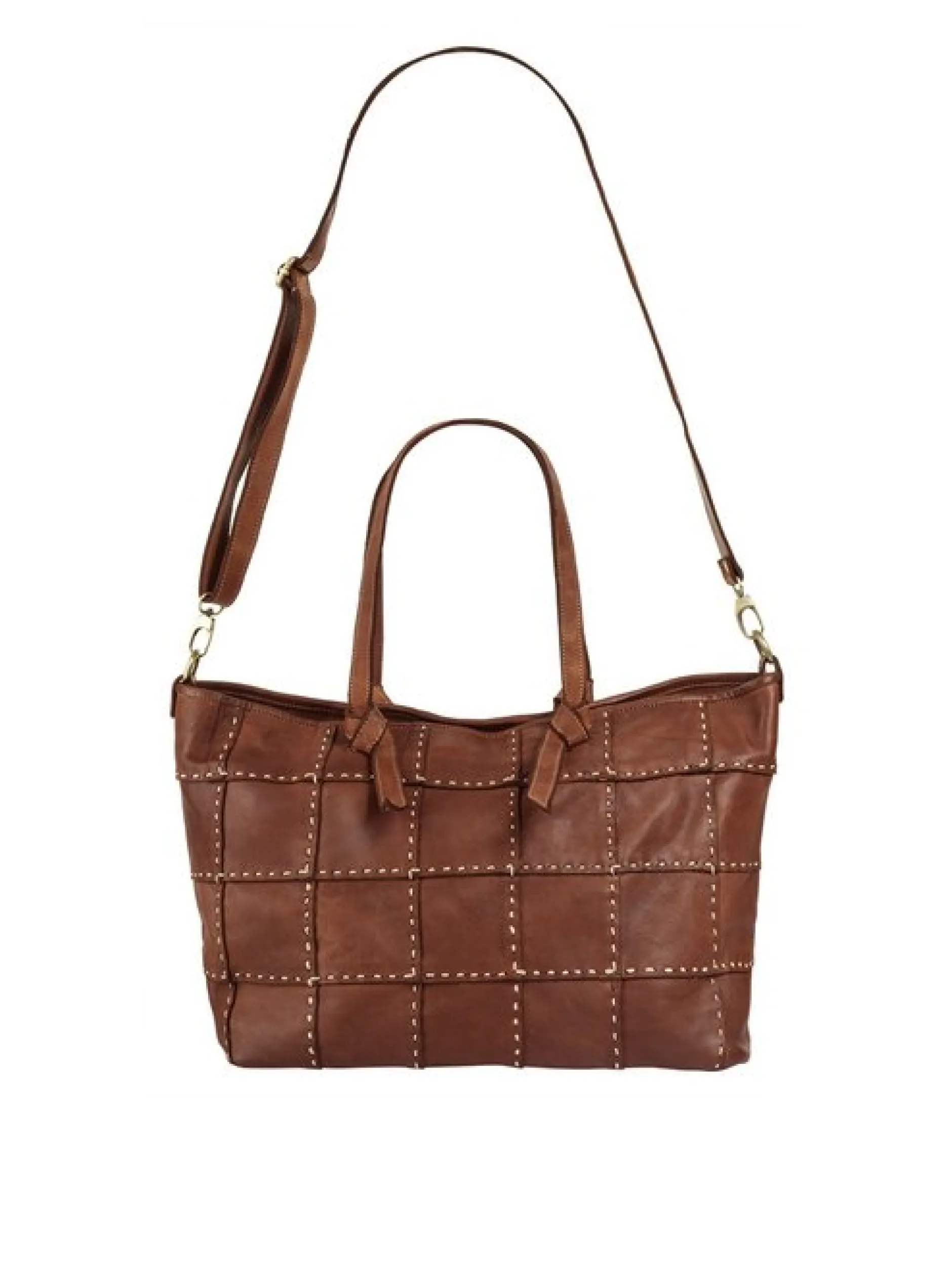 Samantha Look Damen Shopper in cognac