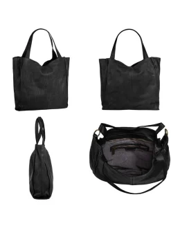 Samantha Look Damen Shopper in schwarz