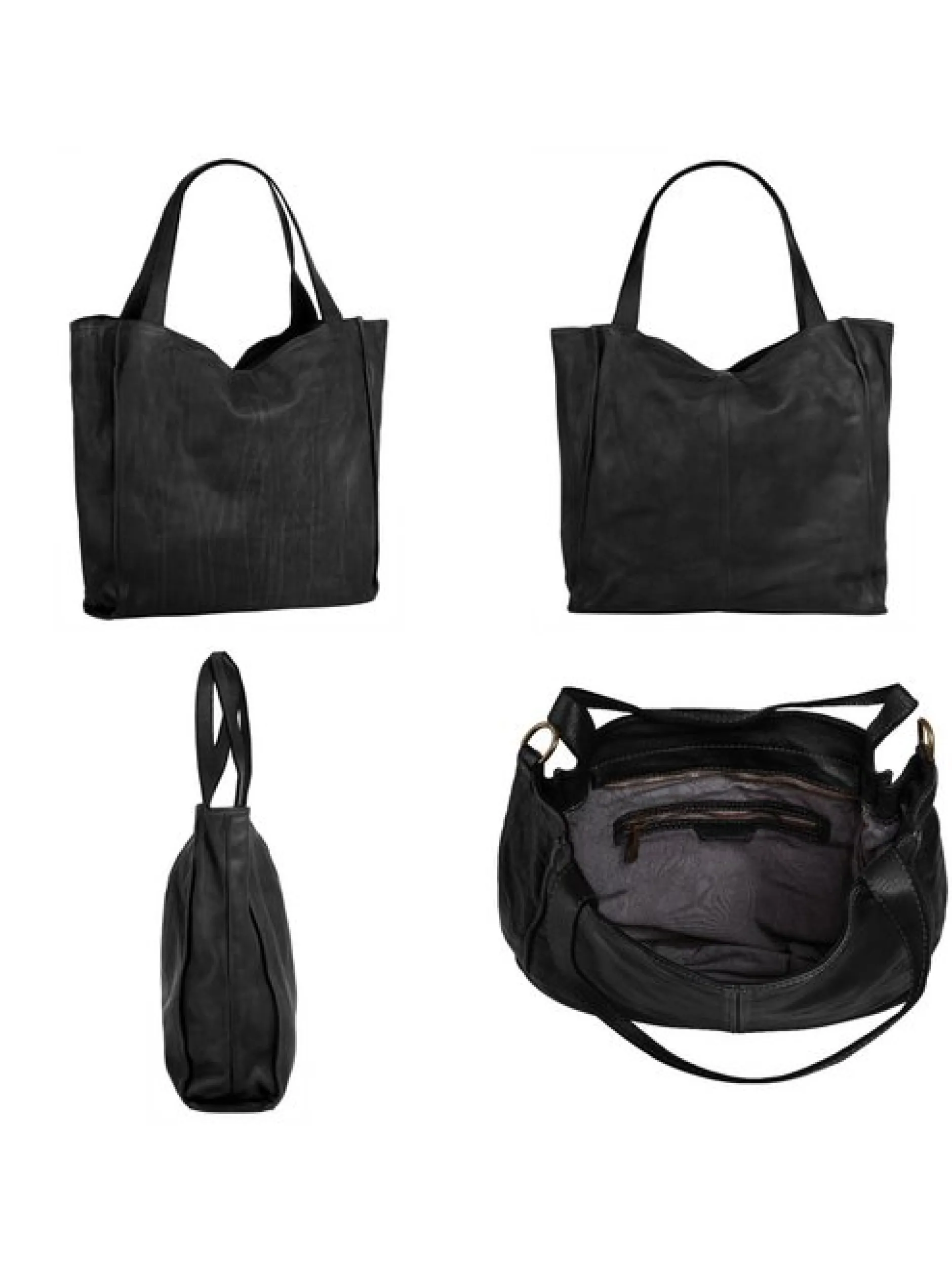 Samantha Look Damen Shopper in schwarz
