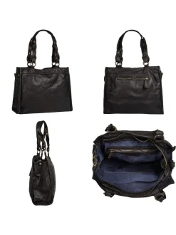 Samantha Look Damen Shopper in schwarz
