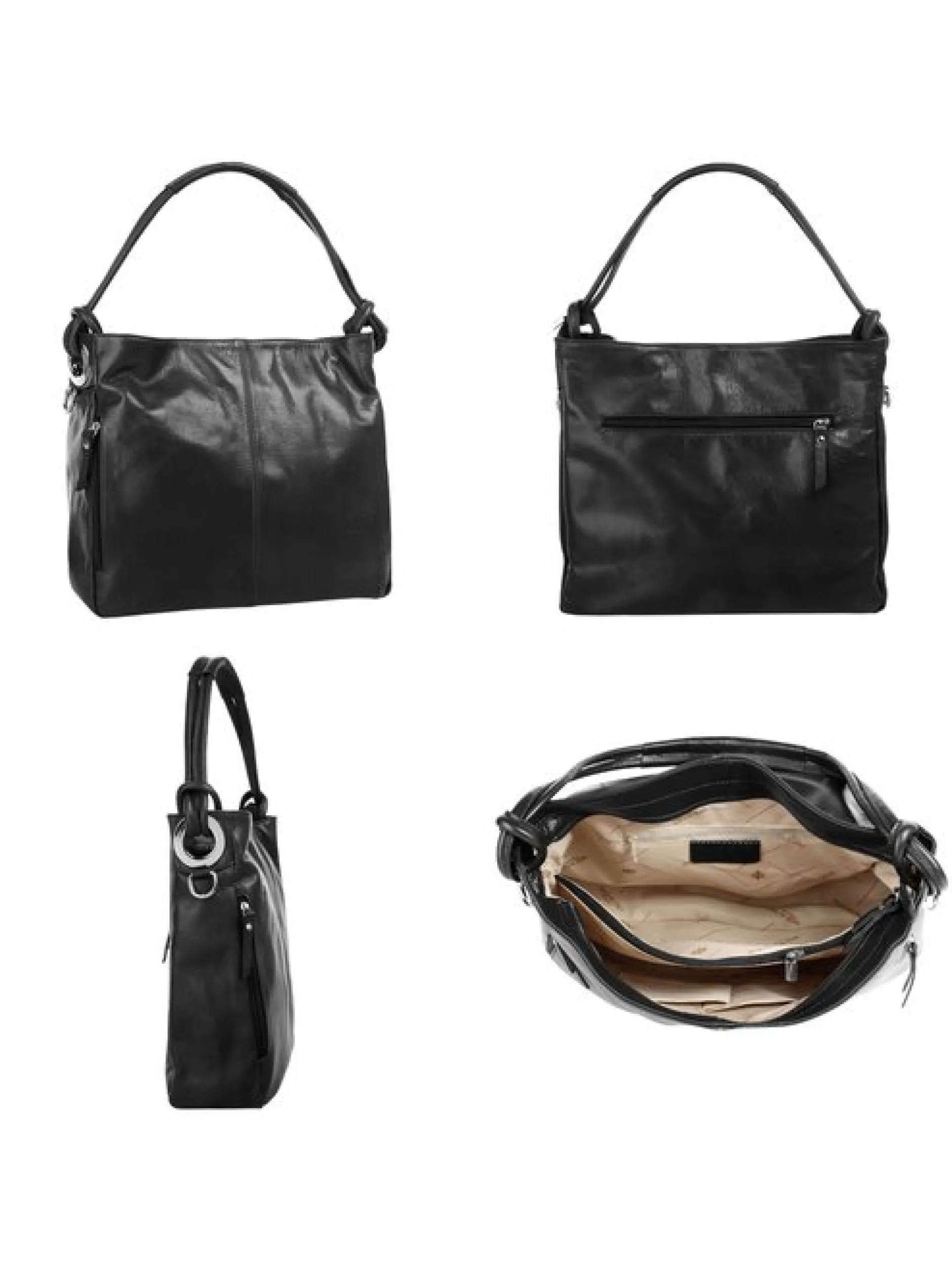 Samantha Look Damen Shopper in schwarz