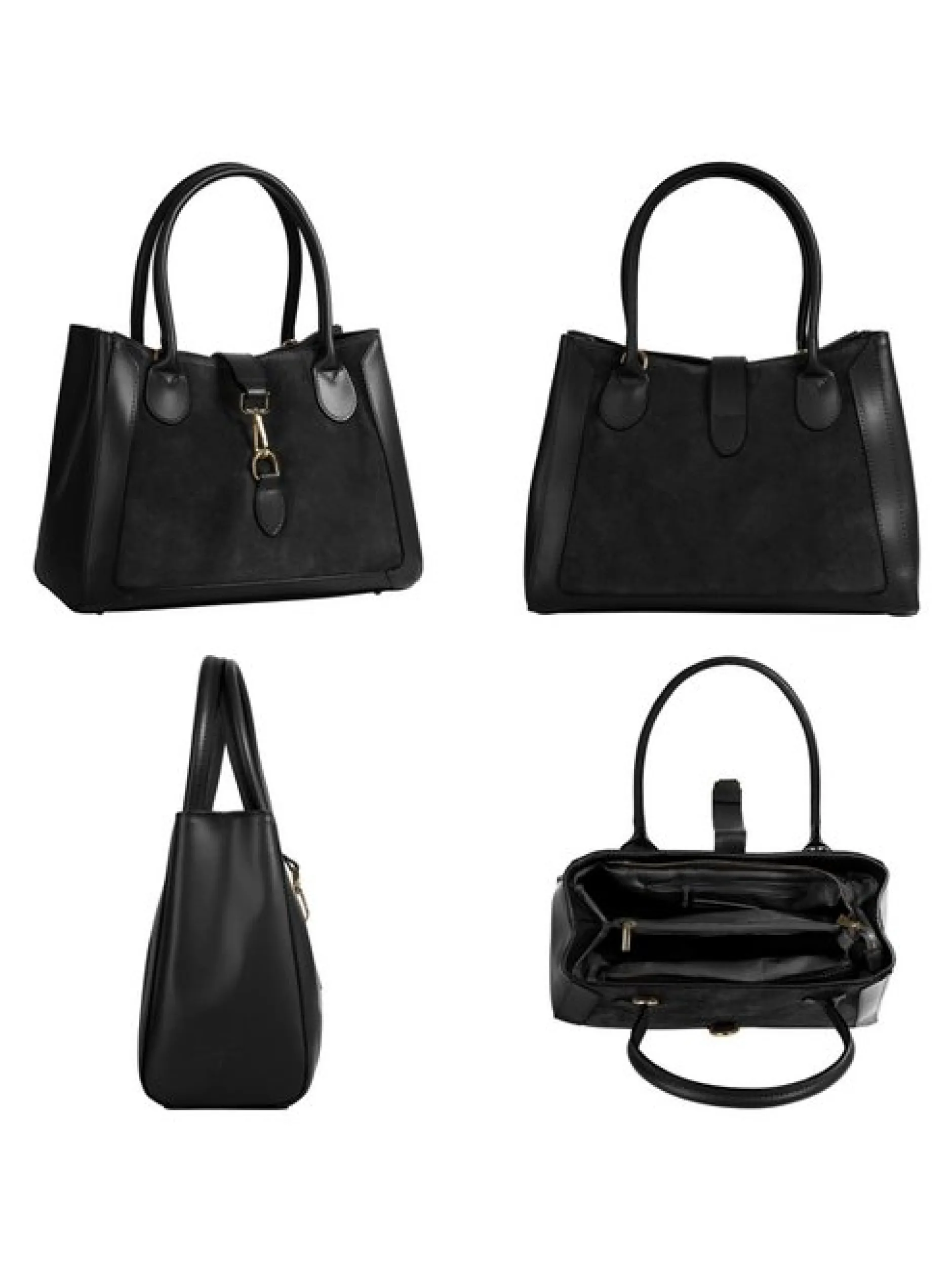 Samantha Look Damen Shopper in schwarz