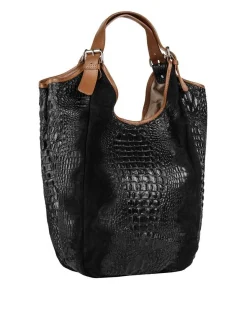 Samantha Look Damen Shopper in schwarz