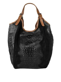 Samantha Look Damen Shopper in schwarz